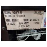 Federal Pastry Case, 36x35...