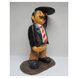 Figural Wine Holder Stand w/Tray