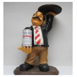 Figural Wine Holder Stand w/Tray