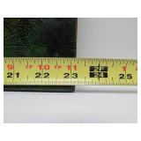 3-Section Vintage Inlaid Japanese Lacquered Panel Artwork w/Inlaid Mother-of-Pearl