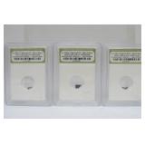 Set of 3 Genuine Authenticated Meteorites #2