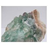 Large Green Fluorite Crystal Specimen