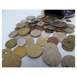 Estate Lot of Assorted Foreign Coins