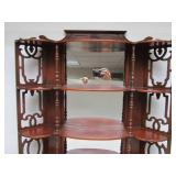 Very Nice Vintage 3-Tiered Mirrored Wall Shelf