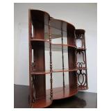 Very Nice Vintage 3-Tiered Mirrored Wall Shelf