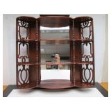 Very Nice Vintage 3-Tiered Mirrored Wall Shelf