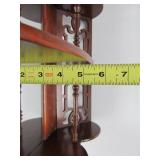 Very Nice Vintage 3-Tiered Mirrored Wall Shelf