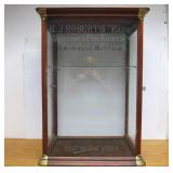 Awesome Original Antique PJ ROBERTS Knives Straight Parabola Razors Advertising Display Cabinet - Saint Paul