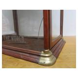 Awesome Original Antique PJ ROBERTS Knives Straight Parabola Razors Advertising Display Cabinet - Saint Paul