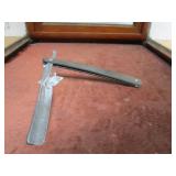 Awesome Original Antique PJ ROBERTS Knives Straight Parabola Razors Advertising Display Cabinet - Saint Paul