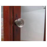 Awesome Original Antique PJ ROBERTS Knives Straight Parabola Razors Advertising Display Cabinet - Saint Paul