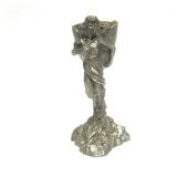 Nice Group of Vintage Pewter Sci-Fi Figural Woman Warrior Sculptures