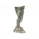 Nice Group of Vintage Pewter Sci-Fi Figural Woman Warrior Sculptures