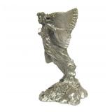 Nice Group of Vintage Pewter Sci-Fi Figural Woman Warrior Sculptures
