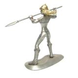 Nice Group of Vintage Pewter Sci-Fi Figural Woman Warrior Sculptures