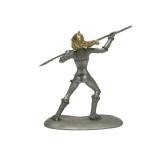 Nice Group of Vintage Pewter Sci-Fi Figural Woman Warrior Sculptures