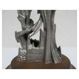 2 Larger Vintage Pewter Dragon Sculptures for Ral Partha