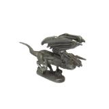 2 Larger Vintage Pewter Dragon Sculptures for Ral Partha