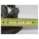 2 Larger Vintage Pewter Dragon Sculptures for Ral Partha
