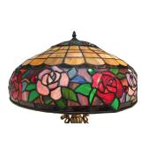 Very Nice Tiffany Style Stained Glass Table Lamp