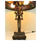 Very Nice Tiffany Style Stained Glass Table Lamp