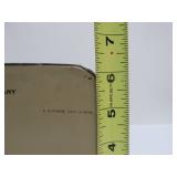 Very Cool Heavy Slate Slab Antique Thunder Bay Elevator Company Etched Advertising Display