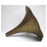 Large Vintage Brass Phonograph Horn