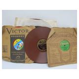 Collection of Vintage Colorful Vinyl Records
