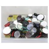 Large Lot of Colorful Vintage "End of Day" Glass Discs
