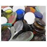 Large Lot of Colorful Vintage "End of Day" Glass Discs