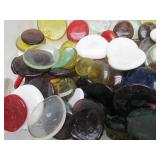 Large Lot of Colorful Vintage "End of Day" Glass Discs