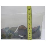 Large Lot of Colorful Vintage "End of Day" Glass Discs