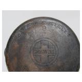 Old Vintage GRISWOLD No. 8 Cast Iron Skillet - 704H #3