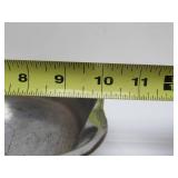 Old Vintage Hammered Cast Iron Chromed Skillet by Chicago Hardware Foundry - No. 87e