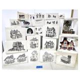 LARGE Lot of Mint in Box Department 56 Christmas Village Buildings Houses etc #1