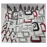 Large Lot of Assorted Woodworking etc Clamps