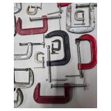 Large Lot of Assorted Woodworking etc Clamps