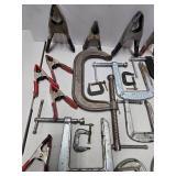 Large Lot of Assorted Woodworking etc Clamps