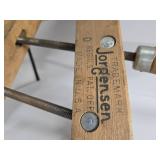 Lot of 4 Vintage JORGENSEN Wooden Woodworking Clamps