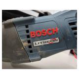 Working BOSCH Litheon Reciprocating Saw w/Battery, Charger & Carrying Case