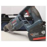 Working BOSCH Litheon Reciprocating Saw w/Battery, Charger & Carrying Case