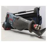 Working BOSCH Litheon Reciprocating Saw w/Battery, Charger & Carrying Case
