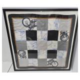 Large Framed Vintage BMW MOTORCYCLES Silk Scarf