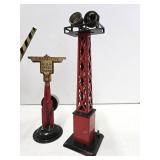 Lot of 4 Larger Size Old Vintage American Flyer ets Train Accessories Signals Gates