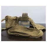 Original WW2 Ammo Belt w/Original Ammo