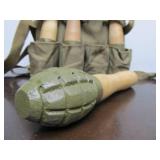 Vietnam War era Dummy Grenade Training Set w/Pouch