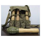 Vietnam War era Dummy Grenade Training Set w/Pouch
