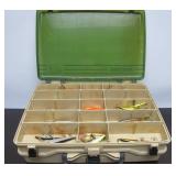 2 Sided Tackle Box Full of Fishing Lures