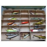 2 Sided Tackle Box Full of Fishing Lures