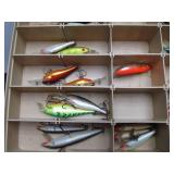 2 Sided Tackle Box Full of Fishing Lures